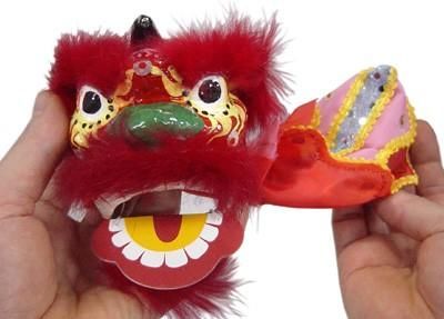 【在庫あり★即納可能】獅子頭 ミニ 張子★風水【新品】