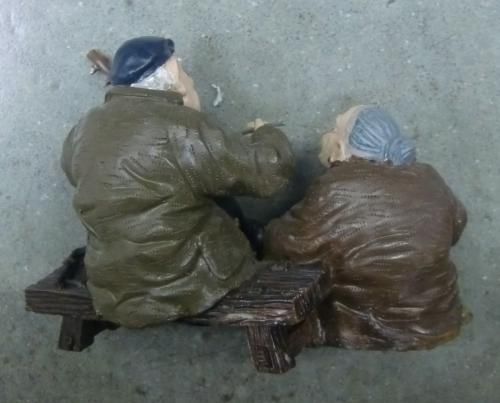 【即納可能】中国 老夫婦 フィギュア 情深依旧 ポリ完成品 ★いつまでも仲のいい老夫婦の置物【新品】