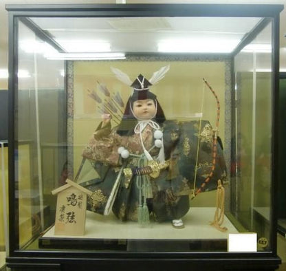 【在庫あり★即納可能】端午の節句人形 廣栄作 特製 12号ケース 鳴弦★五月人形【新品】