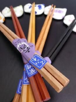 【在庫あり★即納可能】木製 漆塗り 六角 銘木箸 5種セット【新品★未使用品】