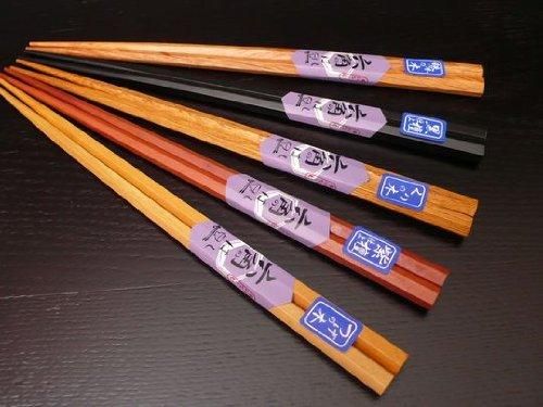 【在庫あり★即納可能】木製 漆塗り 六角 銘木箸 5種セット【新品★未使用品】