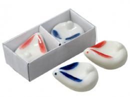 【在庫あり★即納可能】陶器製 お箸置き 2Pセット 福うさぎ★お得な2個セット【新品★未使用品】