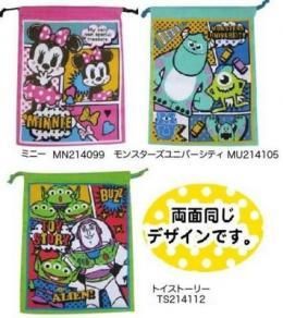 入園・入学・新学期シーズンに！ディズニーミニー・トイストーリー・モンスターズユニバーシティ巾着M