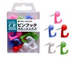【在庫あり★即納可能】C.P.ピンフック カラーミックス 15本入★がびょう★ガビョウ【新品★未使用品】