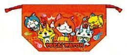 市場最安に挑戦【在庫あり★即納可能】バンダイ/オーエスケー 妖怪ウォッチ ランチシリーズ(レッド) 巾着弁当袋