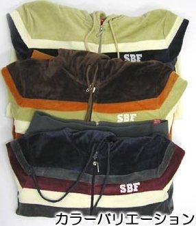 【市場最安に挑戦】surfboard factory ベロアSBFロゴフルジップパーカー