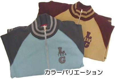 【市場最安に挑戦】LIFEGUARD 裏毛セーター切替フルジップ ジャケット