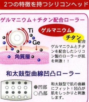 【市場最安】ゲルマニウム+チタン ほほ・あごシェイプローラー