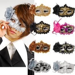 【即納可能】ゴーシャス デコレーション仮面★総レース【クリスマス/仮装パーティ/ハロウィン/マスク/舞踏会】