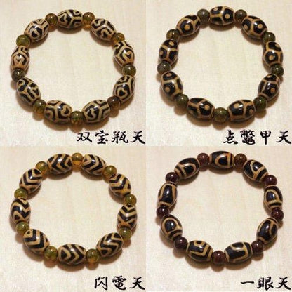 【在庫あり★即納可能】天然石 パワーストーン 天珠+龍紋石 ブレスレット 各種