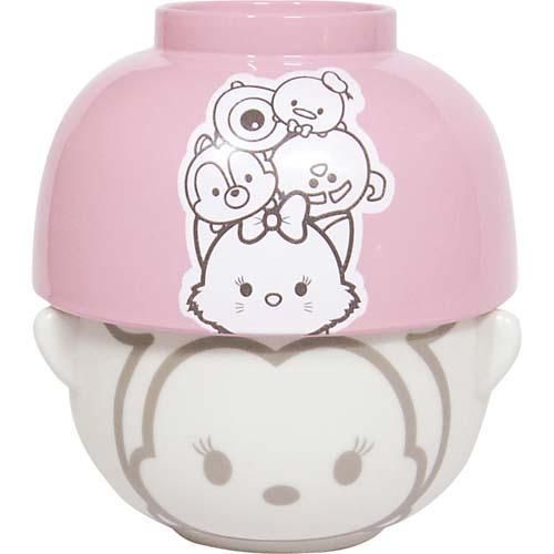 【在庫あり★即納可能】ディズニー ツムツム 汁椀茶碗セット イエロー/ピンク★TSUMUTSUMUキャラのキッズ用お椀と茶碗のセット♪【キャラクターグッズ★雑貨】