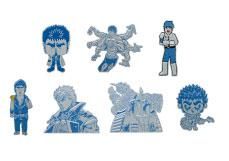 システムサービス ￥300カプセル 北斗の拳 蒔絵シール ケンシロウ 全7種セット