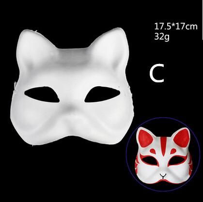 白マスク★オリジナルで自分で作るDIY用★万聖節/パーティー/仮面/お面/マスク/仮装/ハロウィン