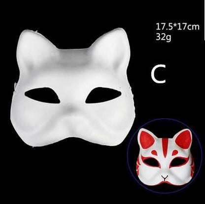 白マスク★オリジナルで自分で作るDIY用★万聖節/パーティー/仮面/お面/マスク/仮装/ハロウィン