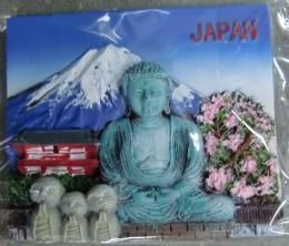 立体 ポリレジンマグネット 日本の名所巡り 雷門 城と舞子 京都金閣寺 鎌倉の大仏 新幹線★開運繁盛 日本の風景 和雑貨 磁石 インテリア雑貨通販【新品★未使用品】 