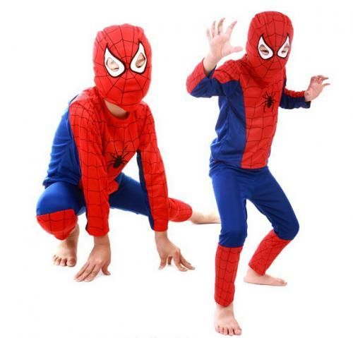 【在庫あり★即納可能】スパイダーマン風 コスチューム 子供用★キッズサイズ コスプレ★KID用ハロウィン衣装★仮装・クリスマス・ハロウィーン・halloween