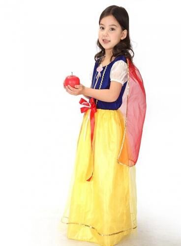 白雪姫風 コスチューム 子供用★お姫様 キッズサイズ コスプレ★KID用ハロウィン衣装★仮装・クリスマス・ハロウィーン・halloween【新品★未使用品】