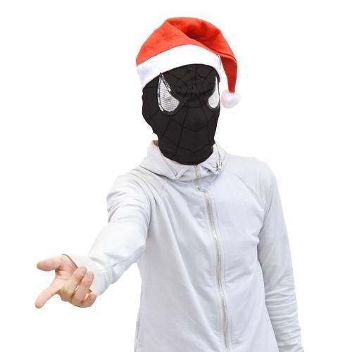 スパイダーマン コスプレマスク クリスマス限定サンタver.★パロディ【新品】悪用禁止