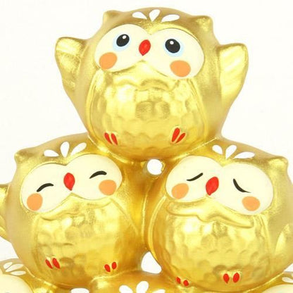 【お取り寄せ★納期 最長 約2週間】金運団子 かえる/ふくろう★金運アップ 風水グッズ★蛙・カエル・フクロウ・不苦労・福ロウ【新品】